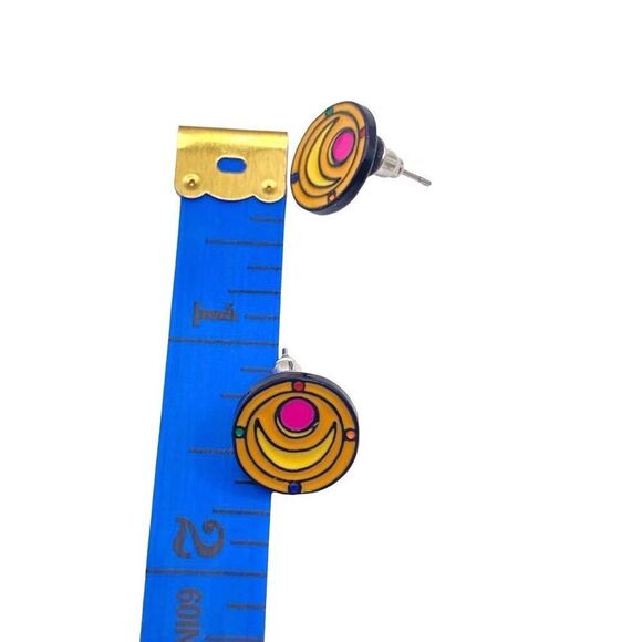 Enamel sailor moon stud earrings - Picture 3 of 3